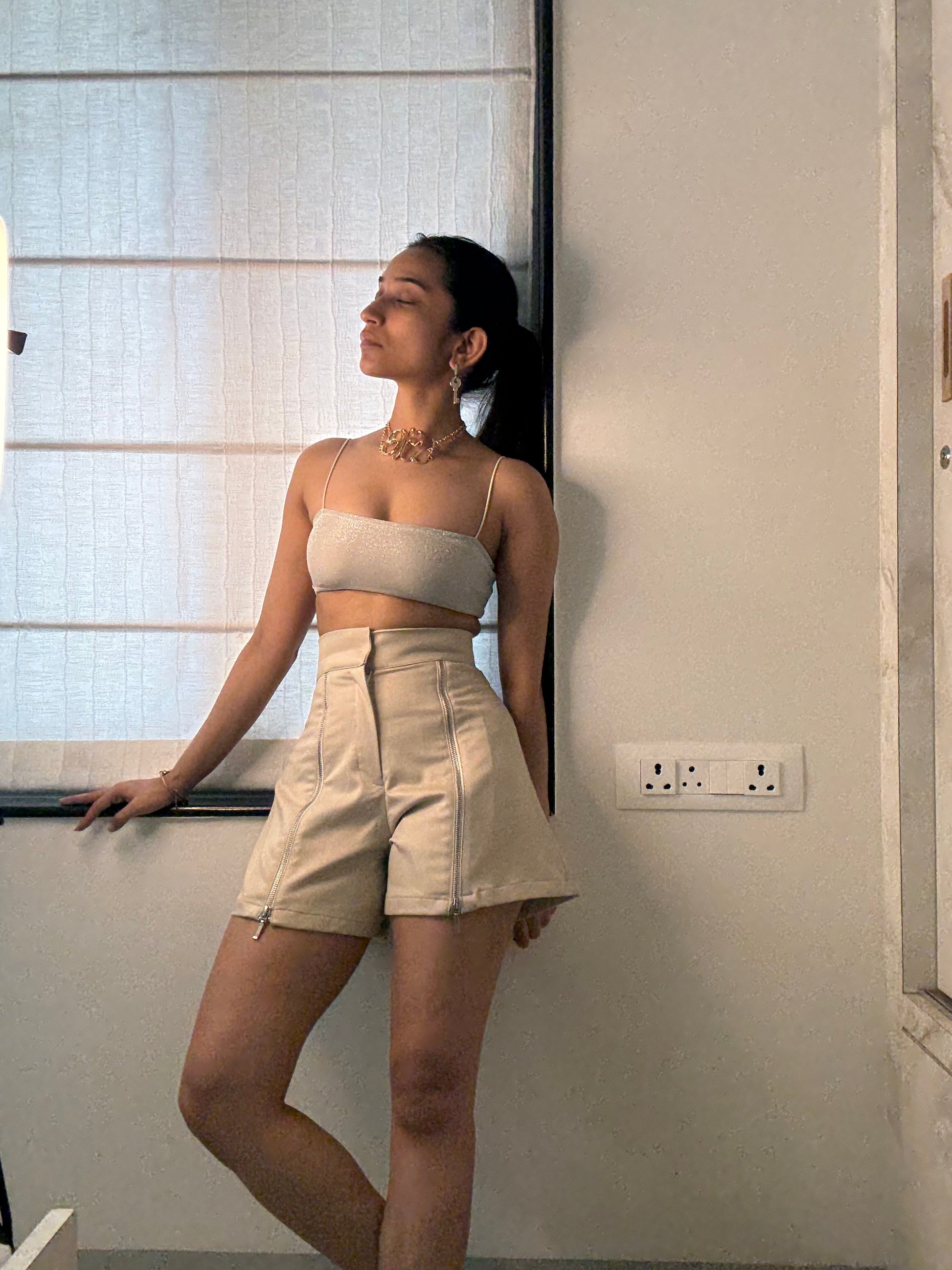 Zipper Shorts Chalice